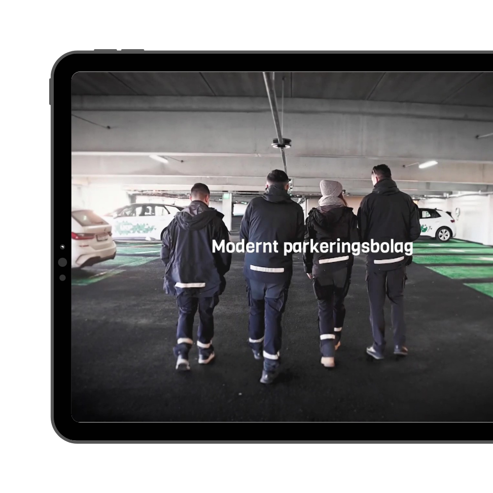 An iPad showing a frame from LPK's ProFIlm.